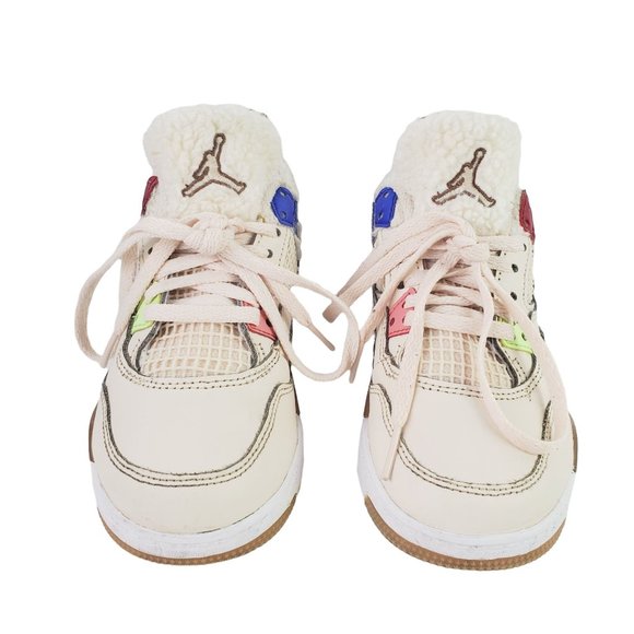 Jordan 4 Retro “Where the Wild Things Are” Pearl White/Dark Driftwood, Sz 13C - Picture 4 of 12